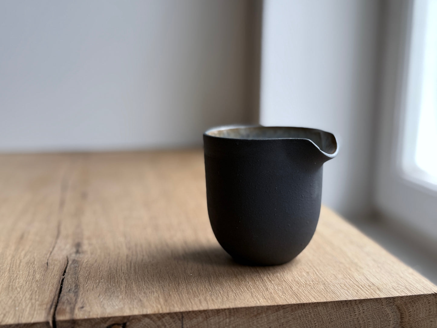 Jug, Black w/ crystal glaze (small)