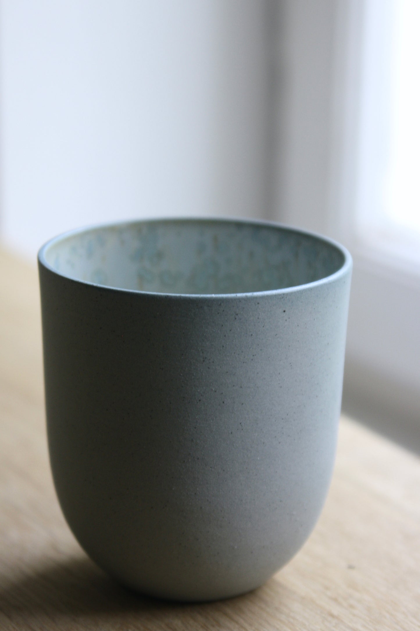 Coffee Cup, Stone Blue w/ crystal glaze (200 ml)