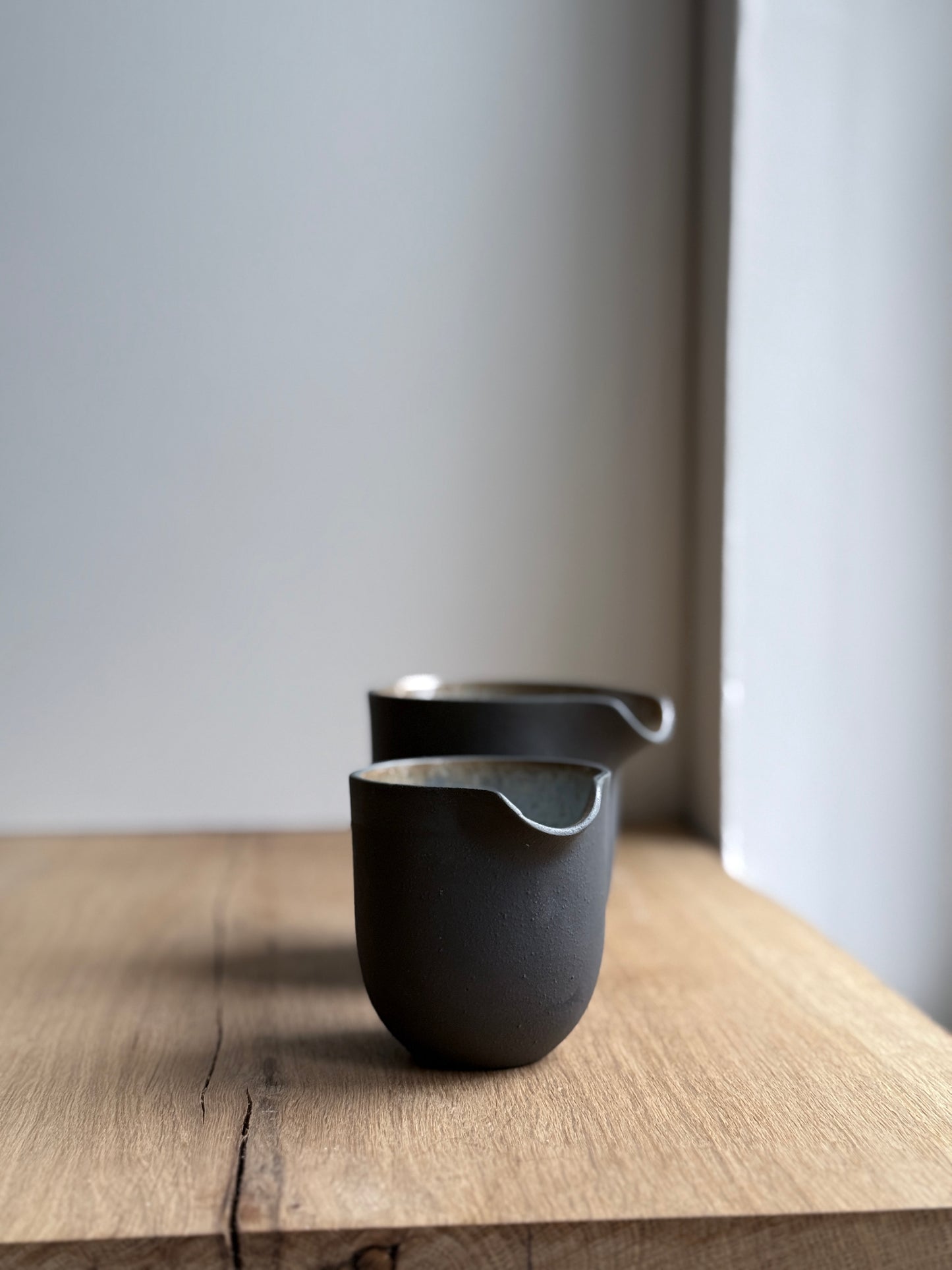 Jug, Black w/ crystal glaze (small)