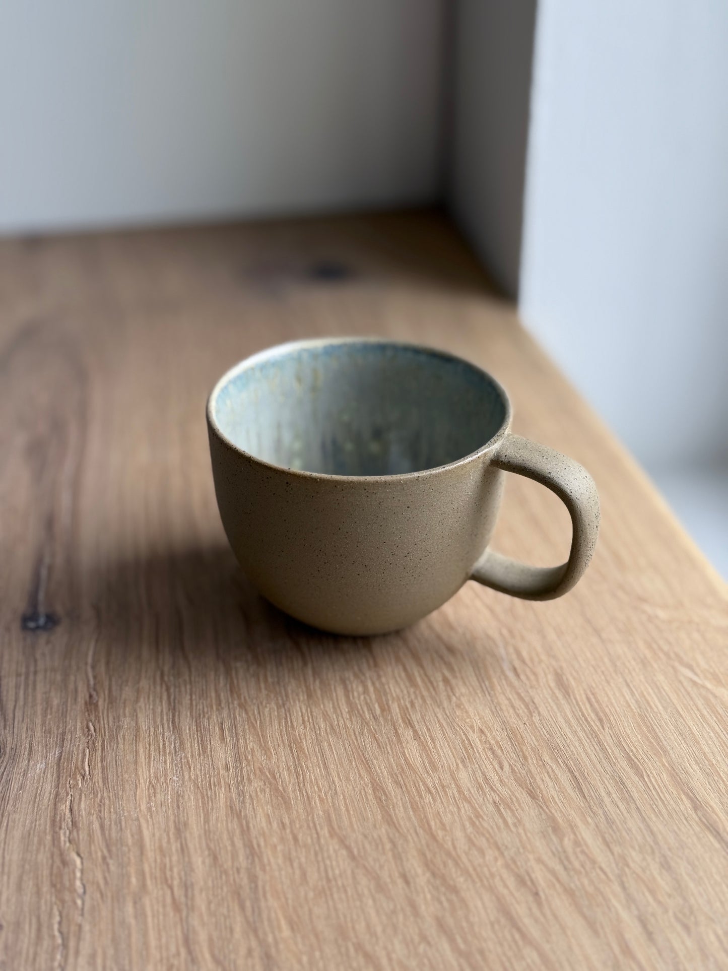 Cortado Cup with handle, Dark Brown w/Crystal glaze (130ml)