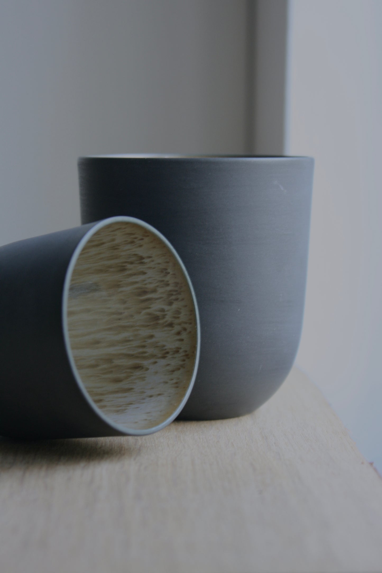 Coffee Cup, Black w/ crystal glaze (200 ml)