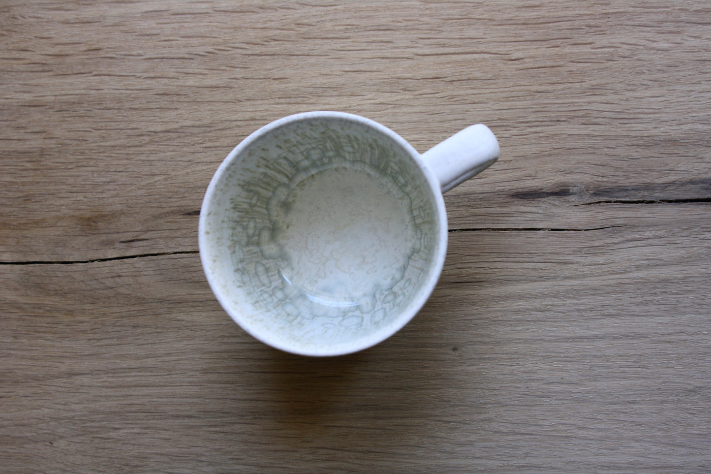 Mug with handle, Matt White w/Crystal glaze (250 ml)