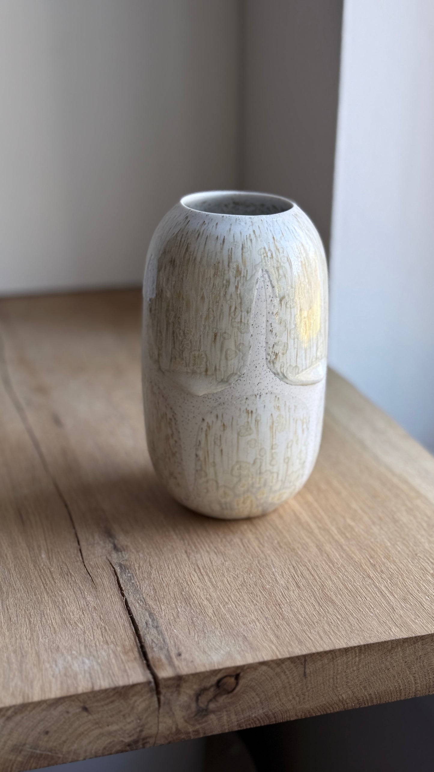 Vase, Large Wide, Brush