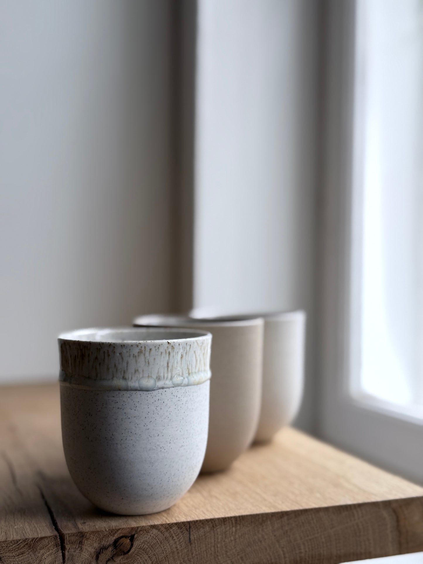 Coffee Cup, Matt White w/ crystal glaze (200 ml)