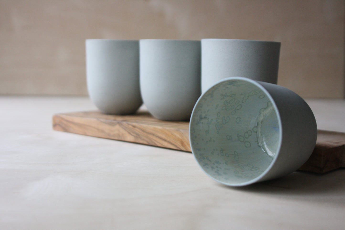 Coffee Cup, Stone Blue w/ crystal glaze (200 ml)