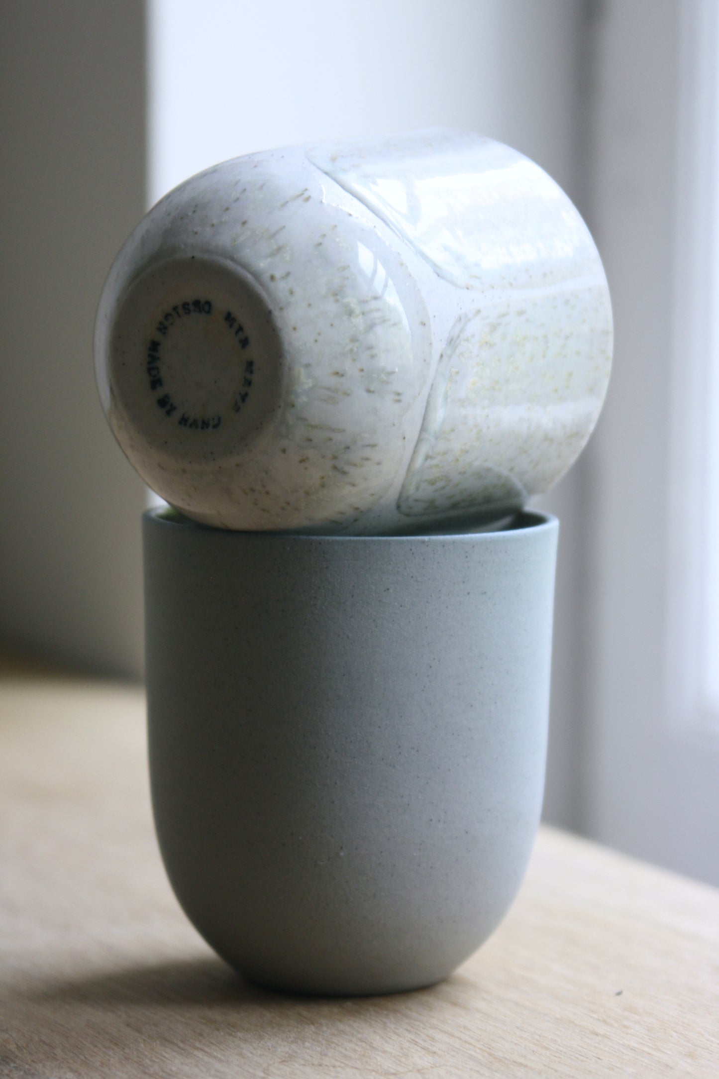 Coffee Cup, Stone Blue w/ crystal glaze (200 ml)