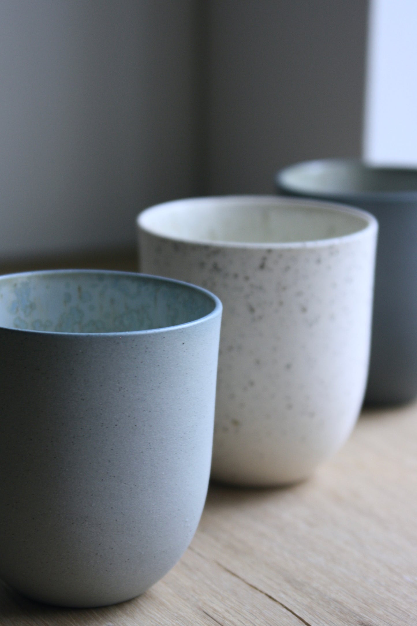 Coffee Cup, Stone Blue w/ crystal glaze (200 ml)