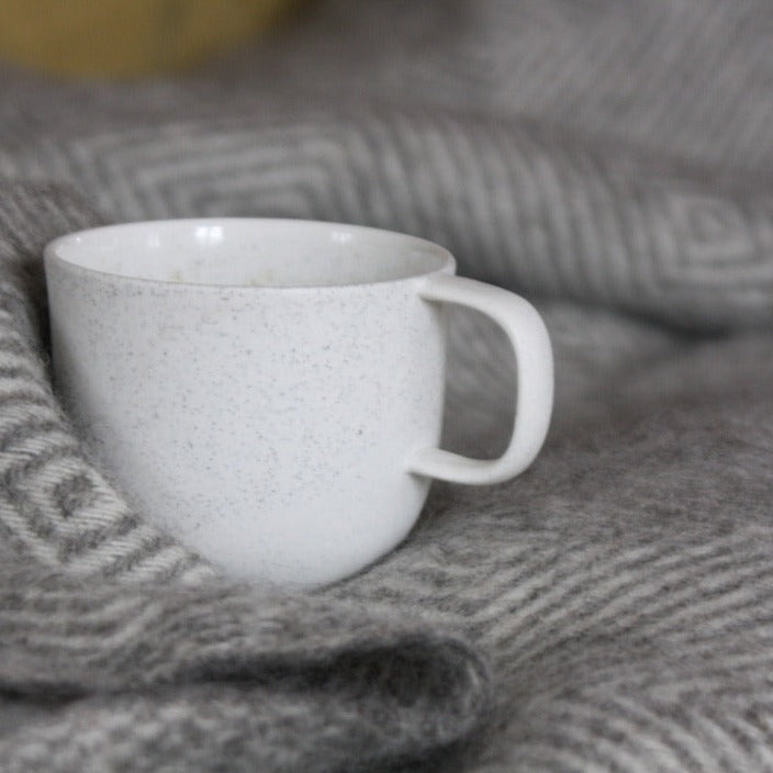 Mug with handle, Matt White w/ White glaze (250 ml)