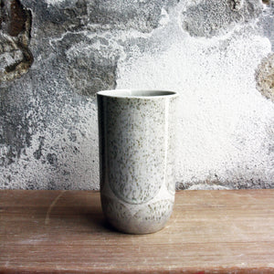 Vase, Light Stone Grey w/ brush strokes (small)