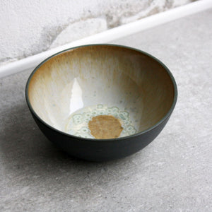 Breakfast bowl, Black w/ Crystal Glaze