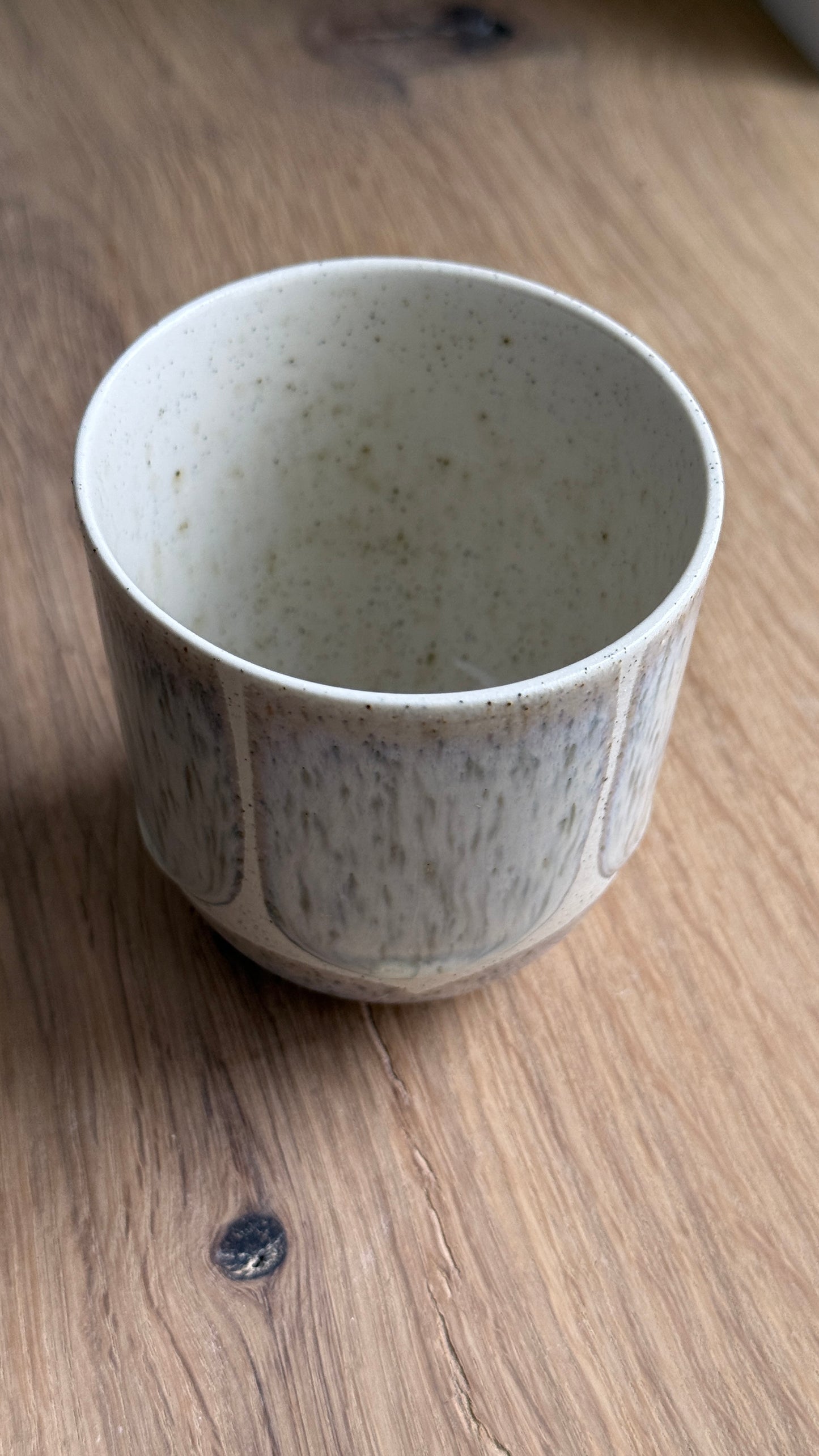 Coffee Cup, Matt White/Brush (200 ml)