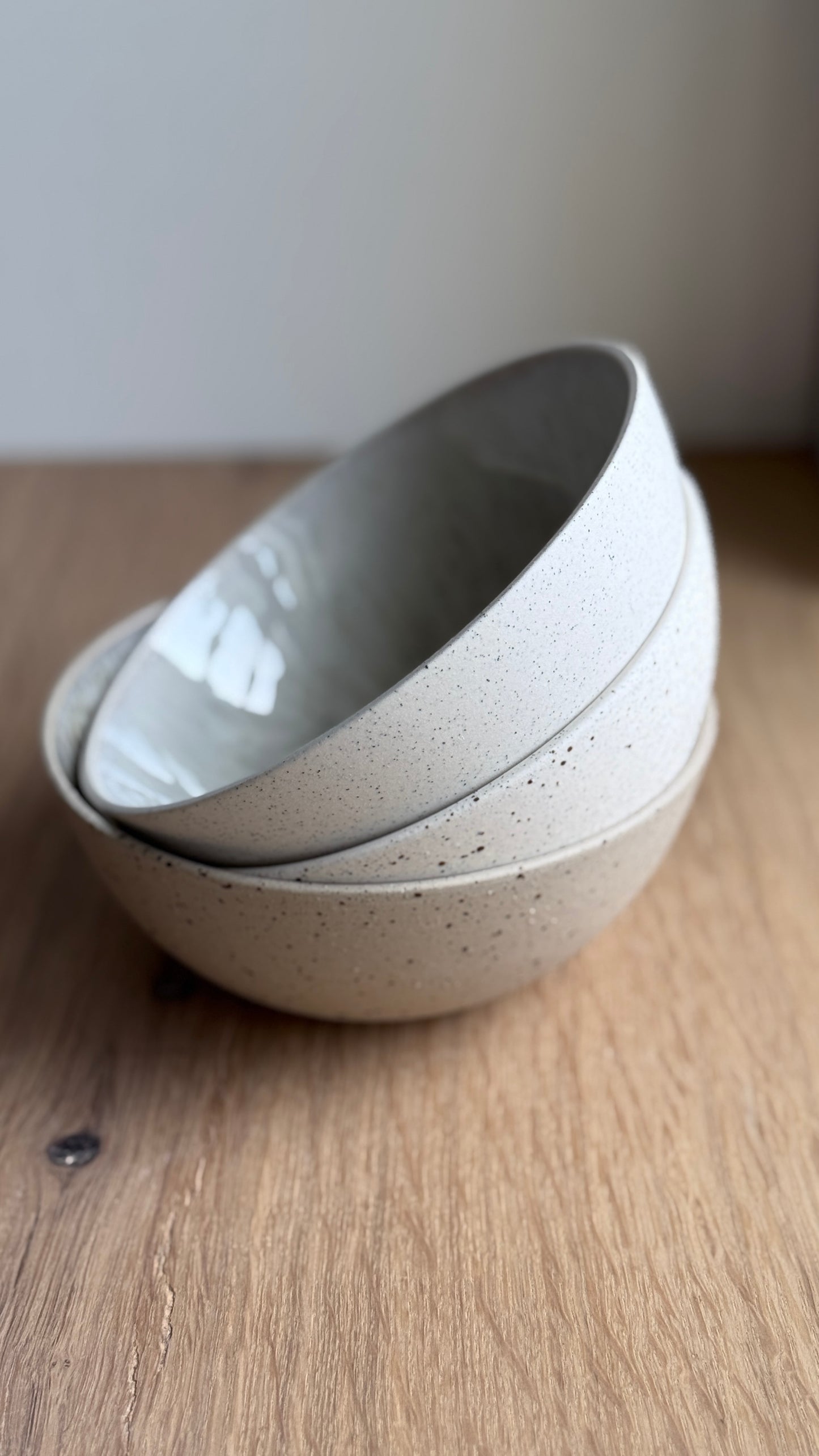 Breakfast bowl, Matt White w/ Crystal Glaze