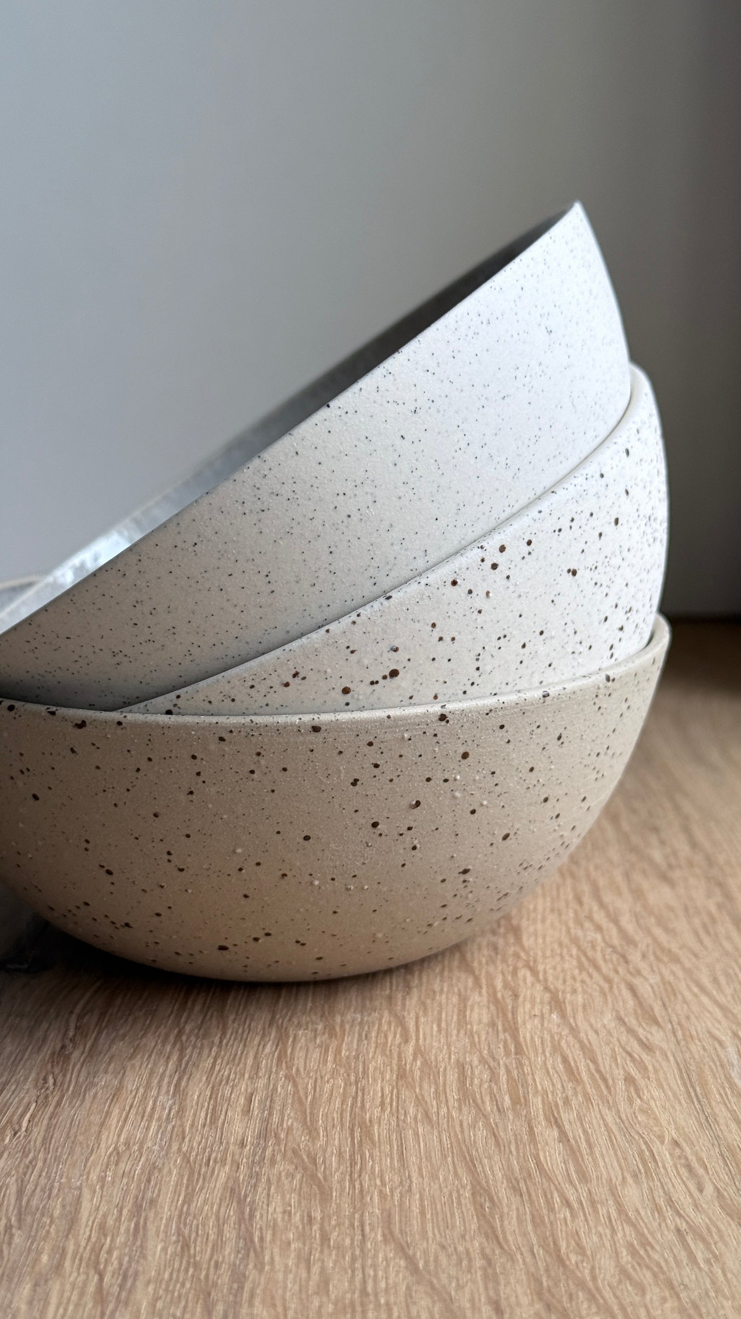 Breakfast bowl, Matt White w/ Crystal Glaze