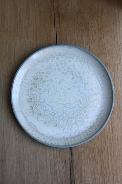 Dinner Plate, Stone Blue w. Crystal Glaze