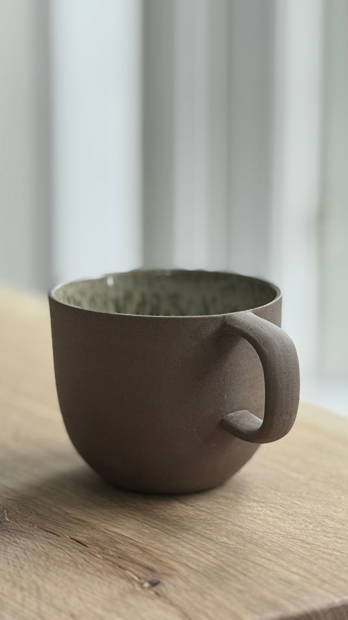 Mug with handle, Earth Brown w/Crystal glaze (250 ml)