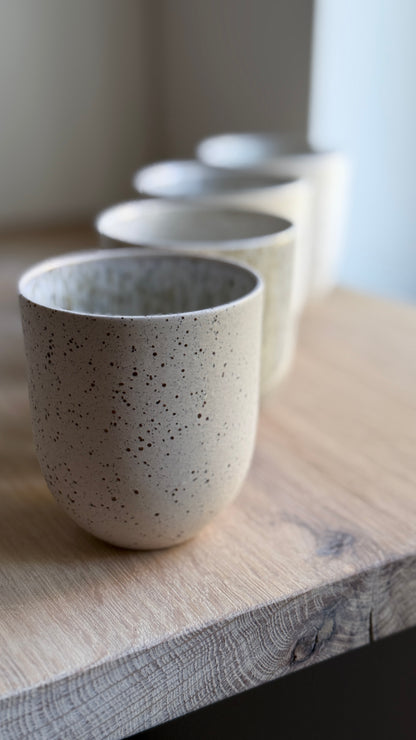 Coffee Cup, Sand & Dots w/ crystal glaze (200 ml)