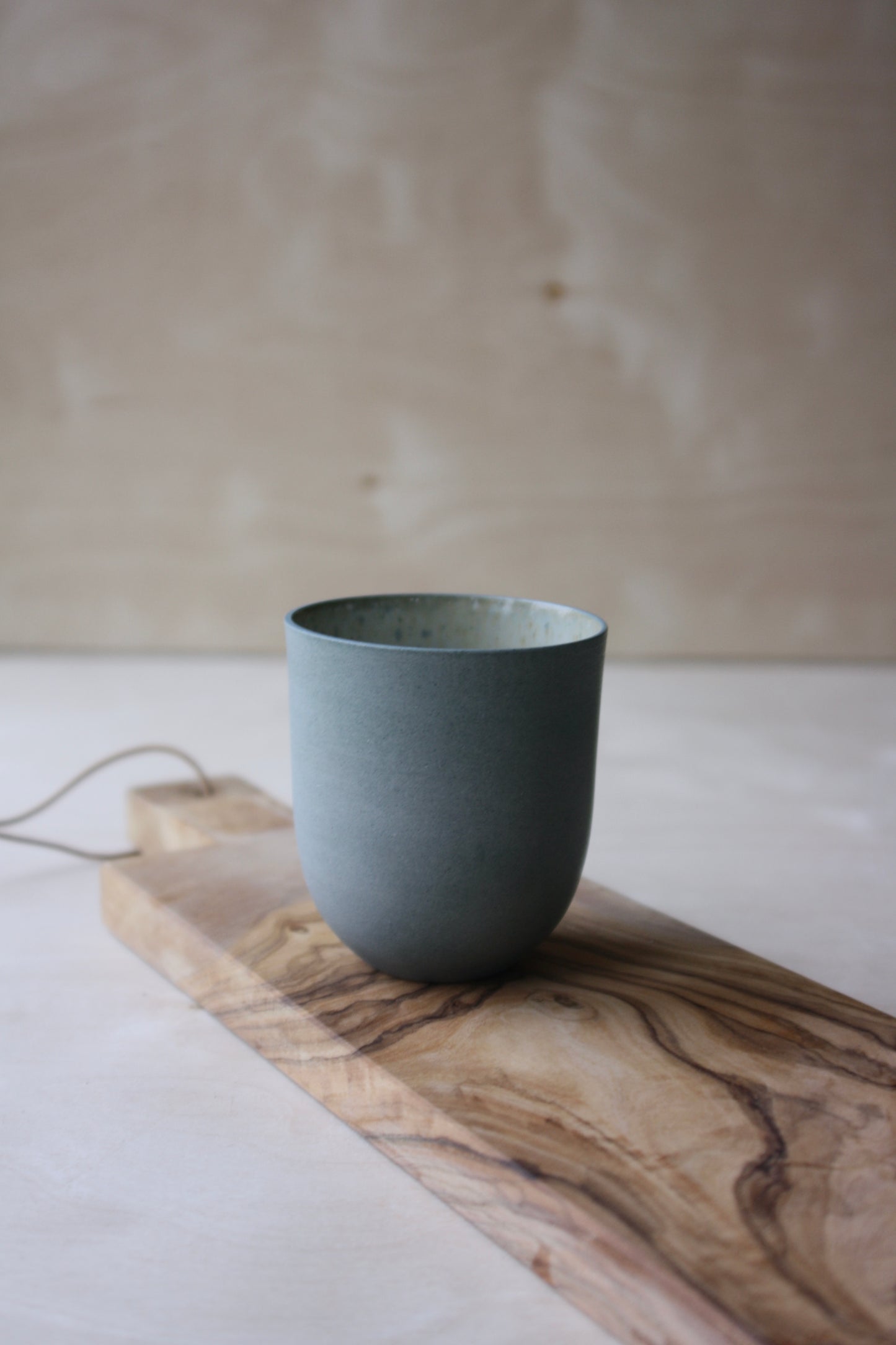 Coffee Cup, Petrol Blue w/ crystal glaze (200 ml)