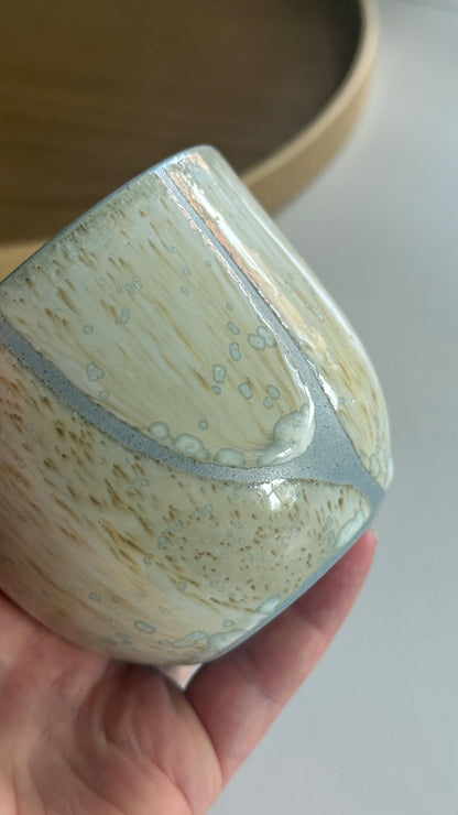 Coffee Cup, Stone Blue/ Off-center | Brush (250 ml)