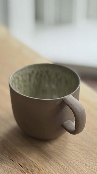 Mug with handle, Earth Brown w/Crystal glaze (250 ml)