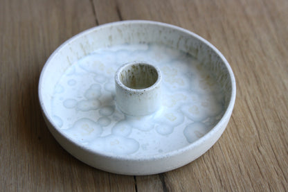 Candle Holder, Matt White