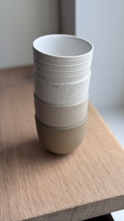 Cortado Cup, Sand & Dots w/ crystal glaze (130 ml)
