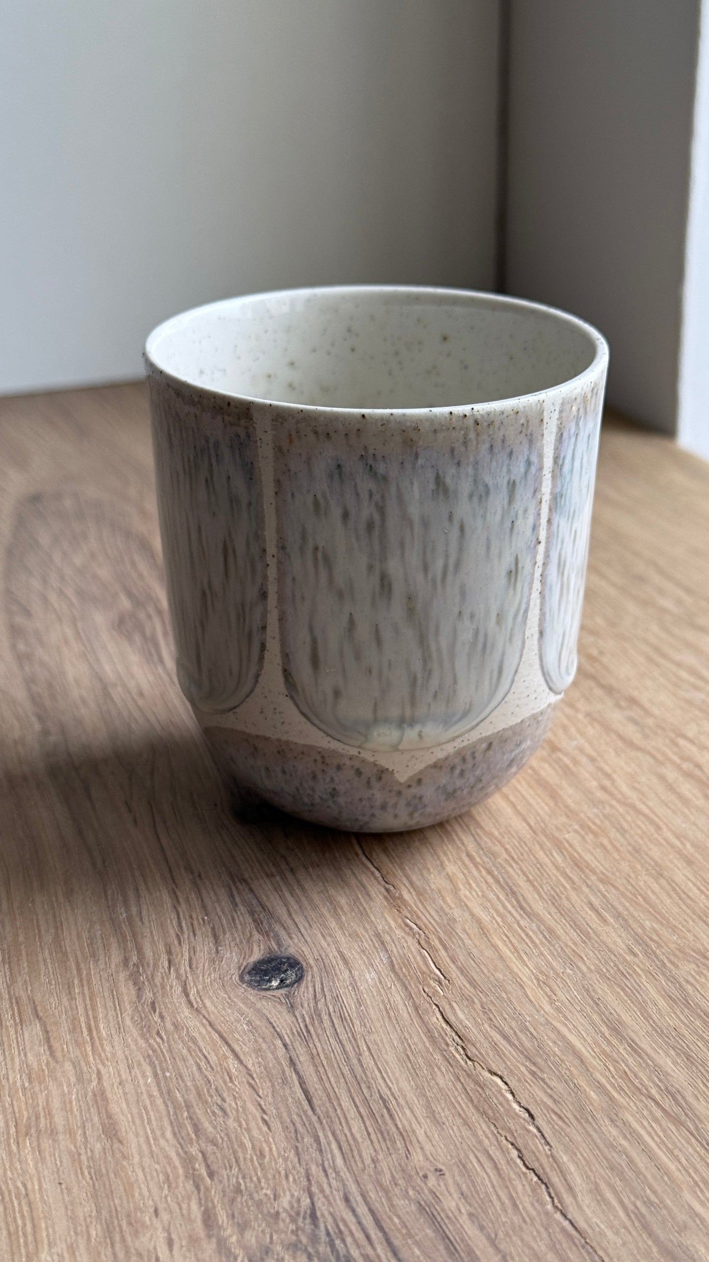 Coffee Cup, Matt White/Brush (200 ml)