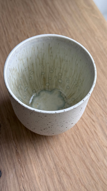 Coffee Cup, Dots w/ crystal glaze (200 ml)