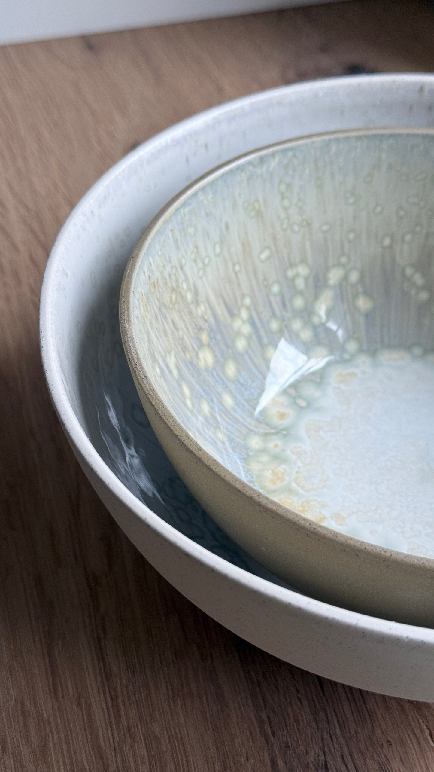 Ramen / Pasta Bowl, Dark Brown w/ Crystal Glaze