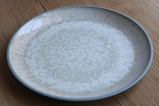 Lunch Plate, Stone Blue w. crystal Glaze