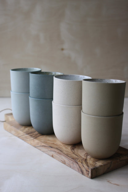 Coffee Cup, Petrol Blue w/ crystal glaze (200 ml)