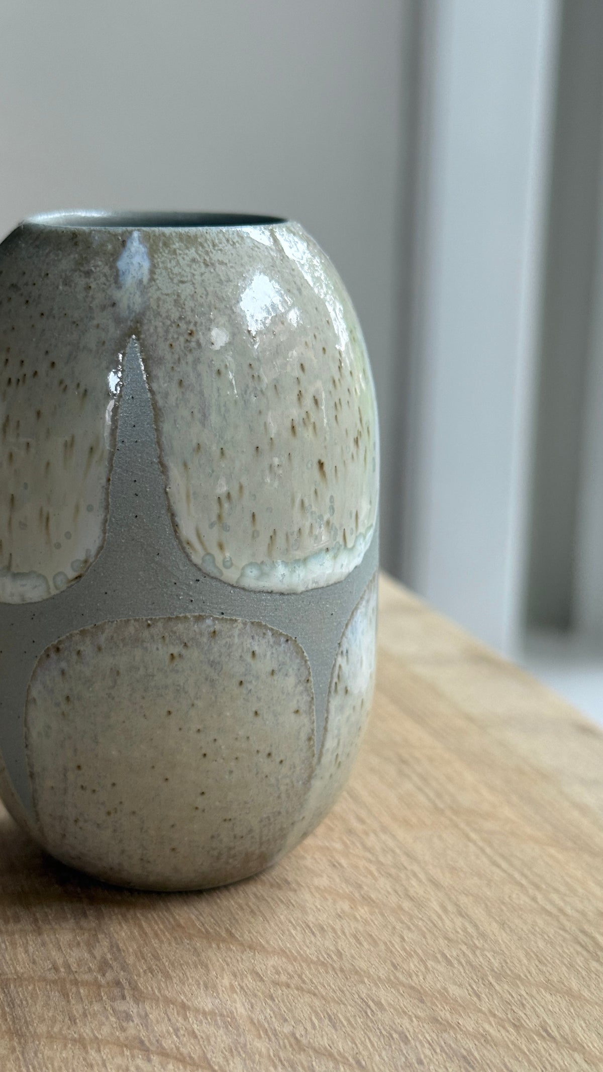 Vase Small, Stone Green / Brush