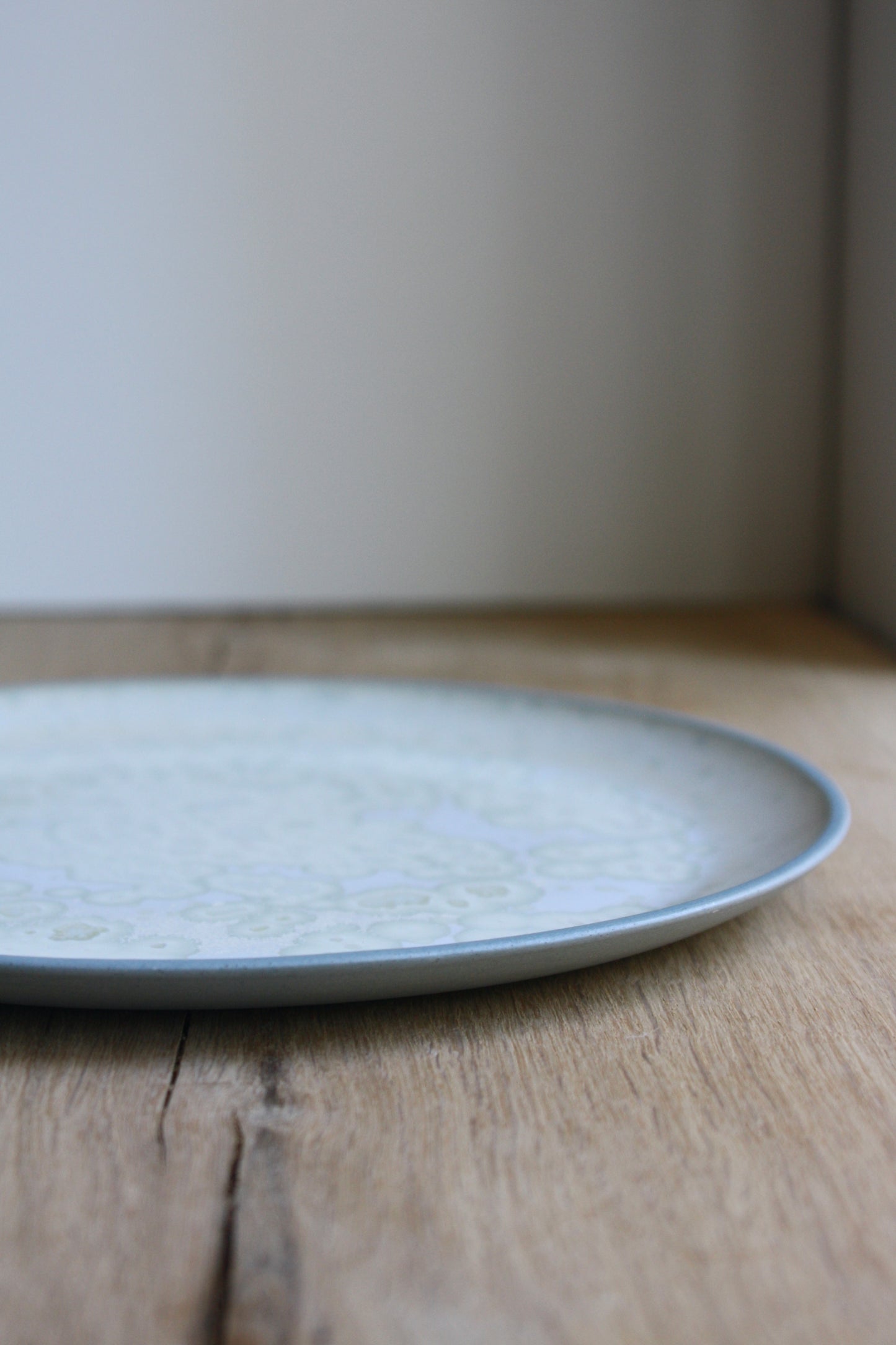 Dinner Plate, Stone Blue w. Crystal Glaze