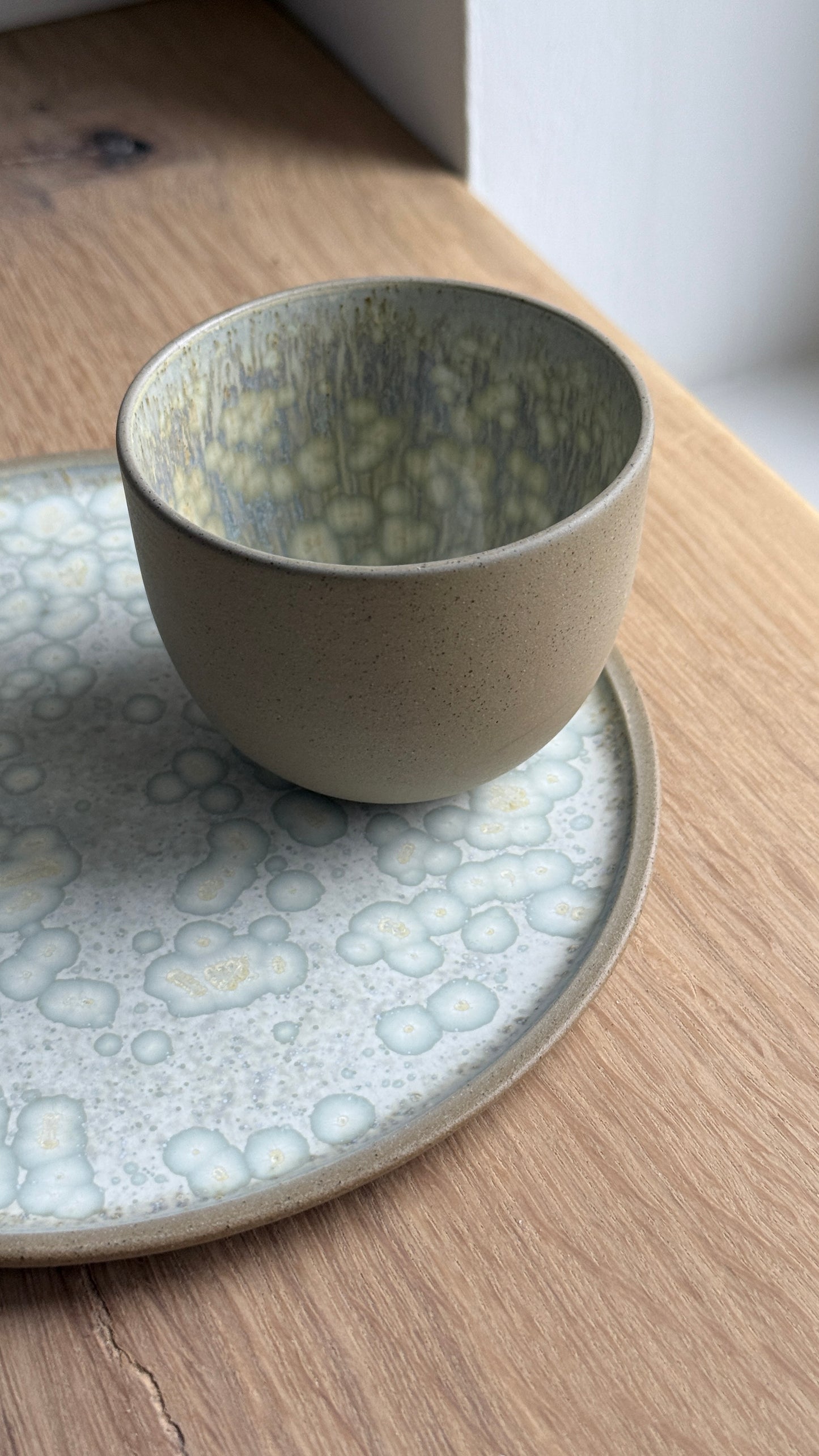 Cortado Cup, Dark Brown w/ crystal glaze (130 ml)