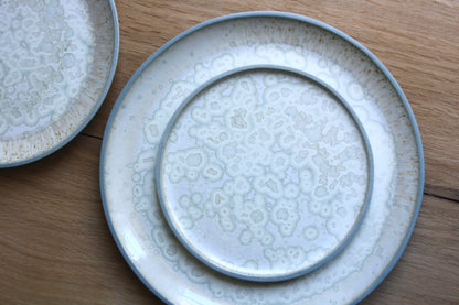 Dessert / Sushi plate, Stone Blue w/ crystal glaze