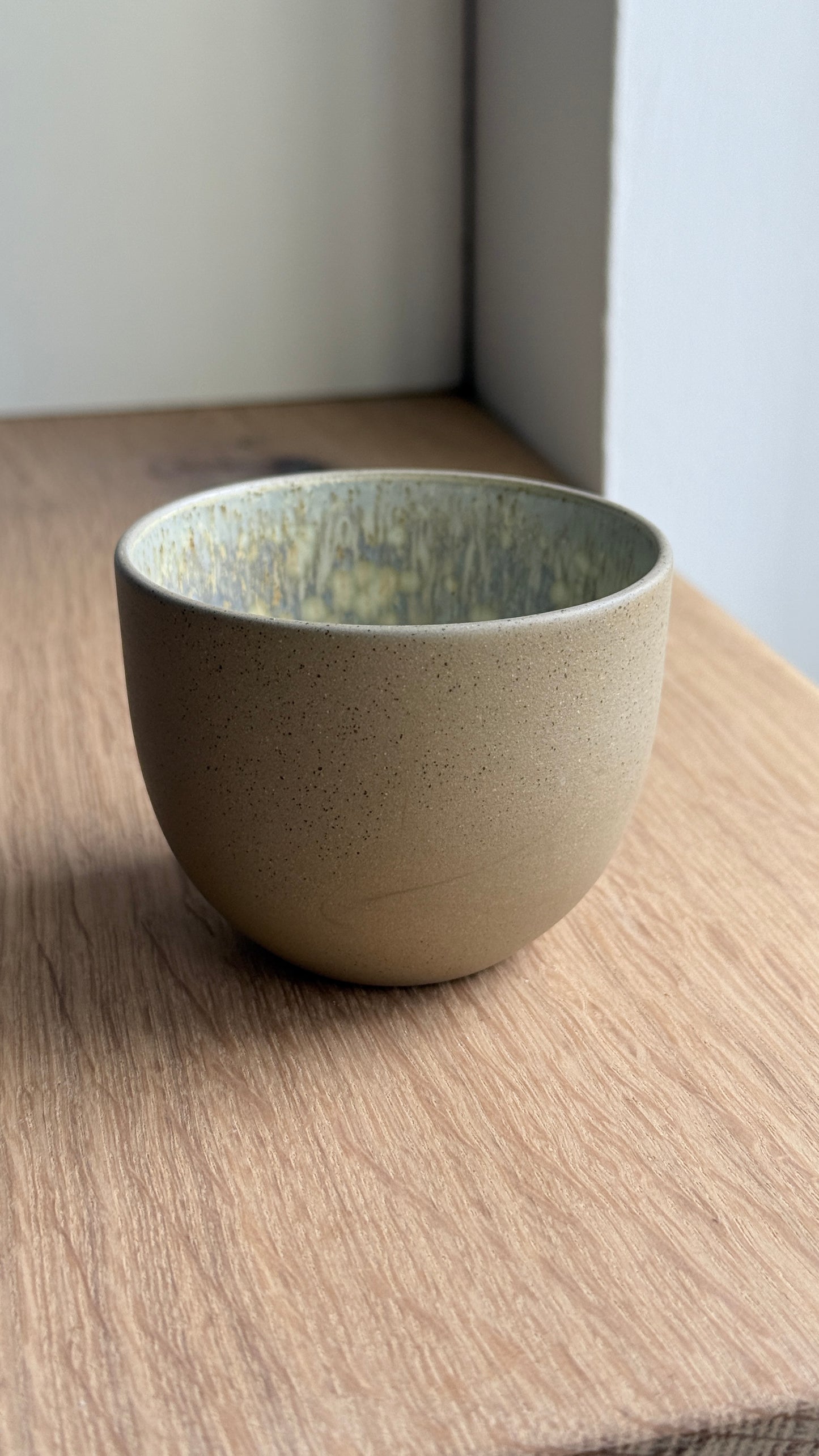 Cortado Cup, Dark Brown w/ crystal glaze (130 ml)