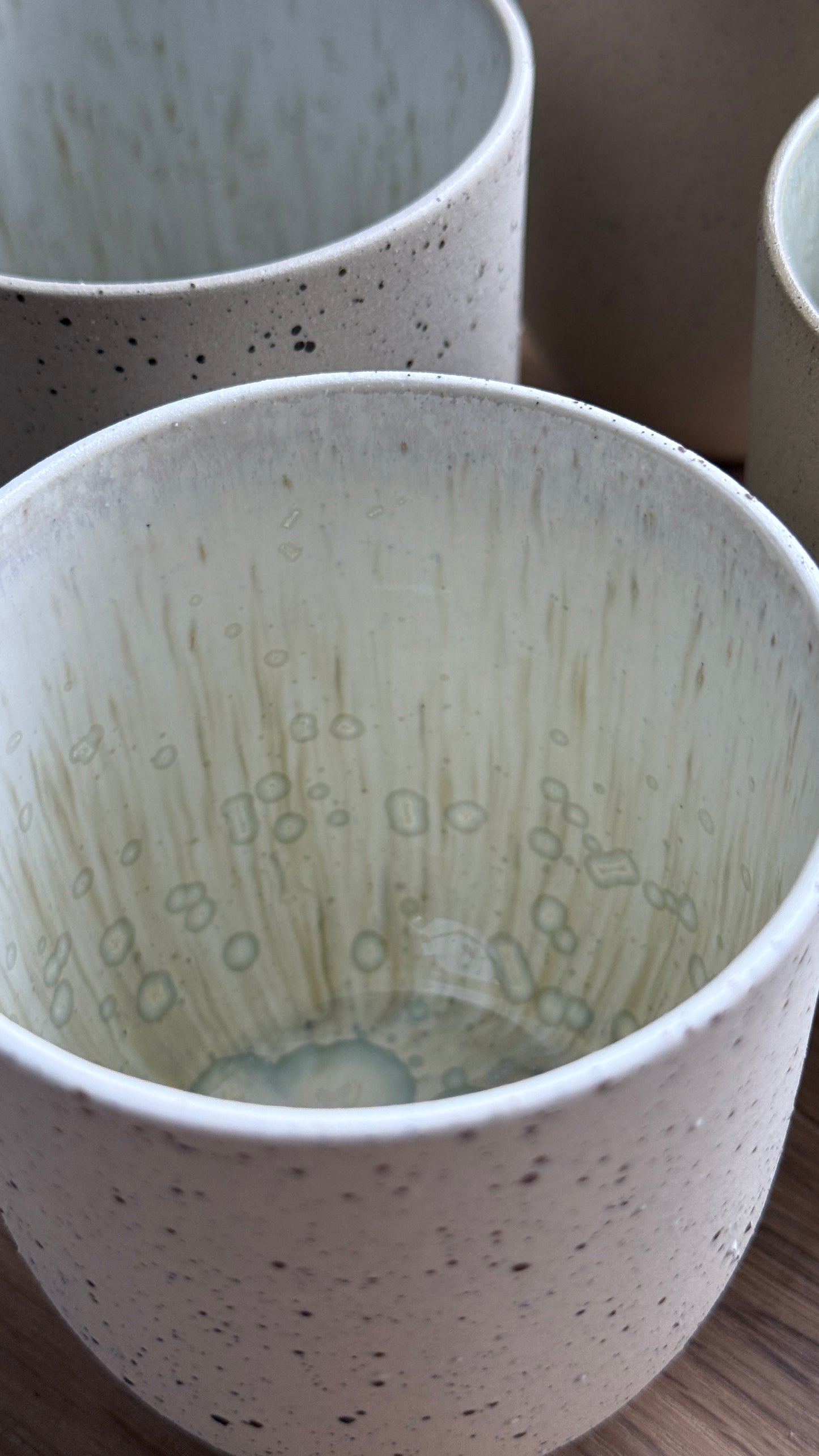 Coffee Cup, Dots w/ crystal glaze (200 ml)