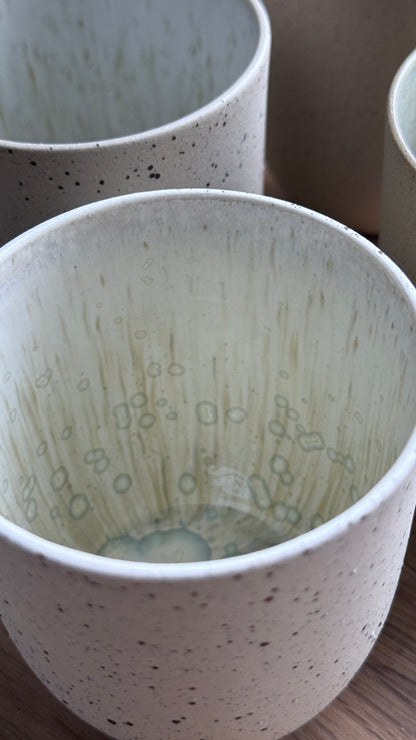 Coffee Cup, Dots w/ crystal glaze (200 ml)