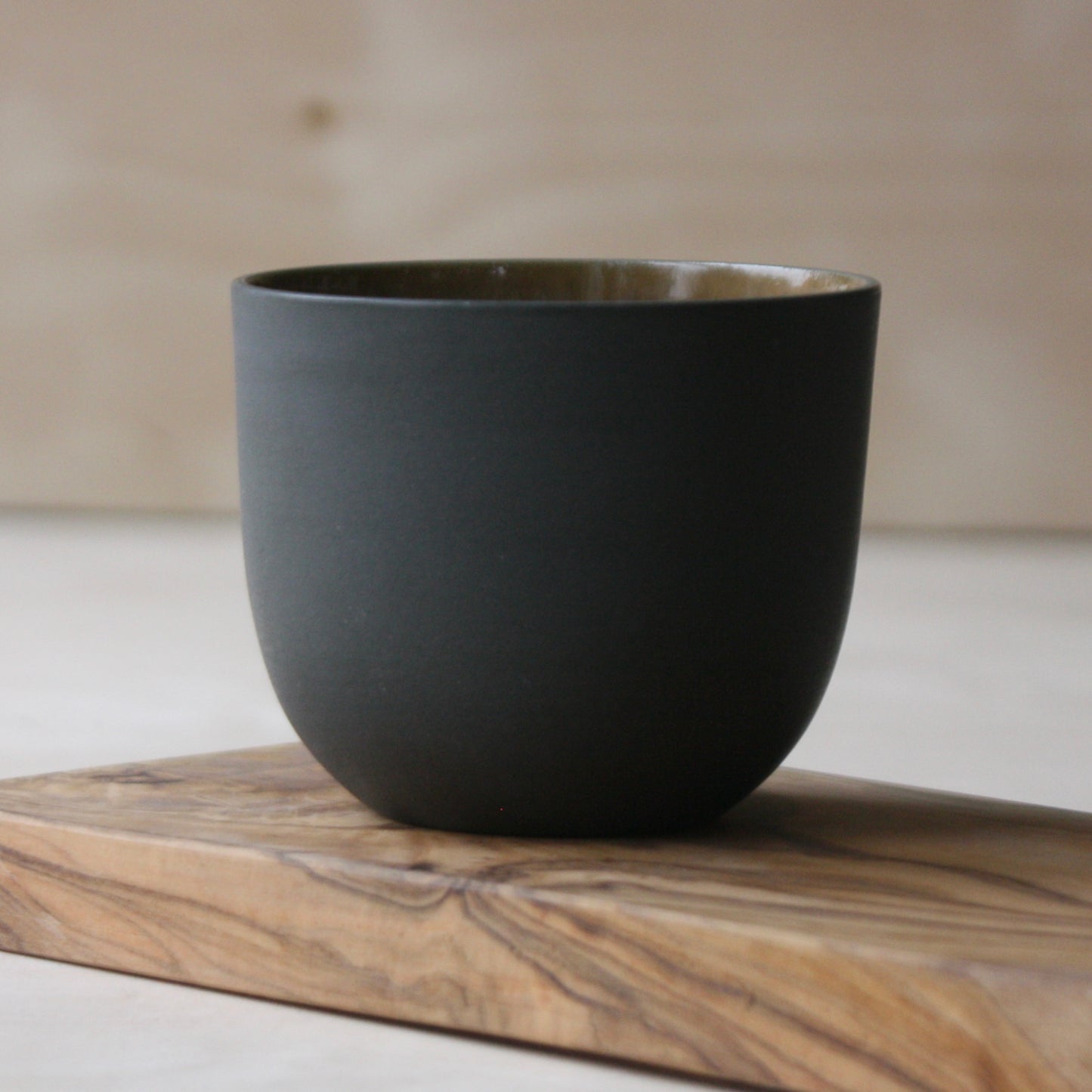 Coffee Cup, Black w/ crystal glaze (250 ml)