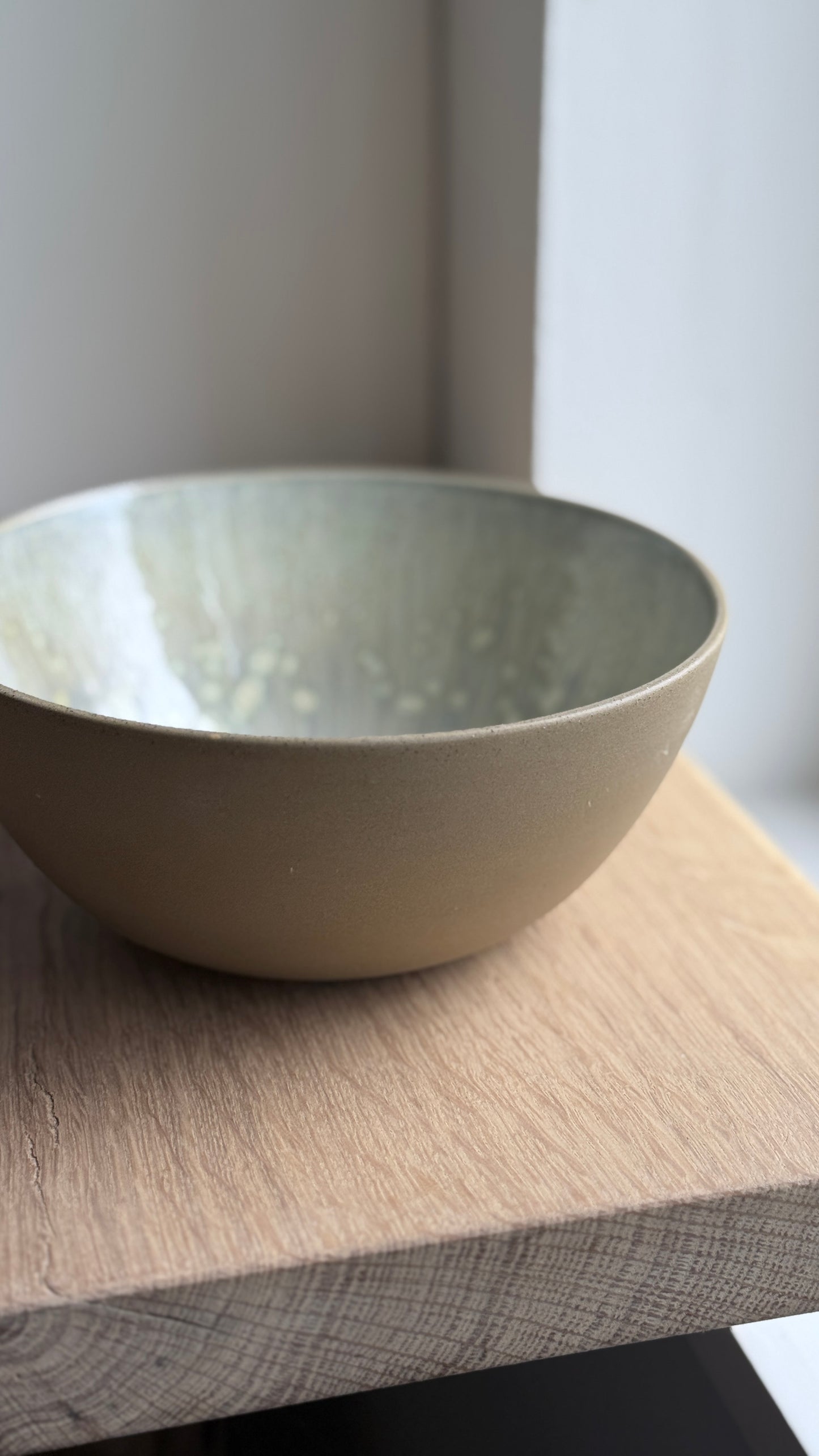 Ramen / Pasta Bowl, Dark Brown w/ Crystal Glaze