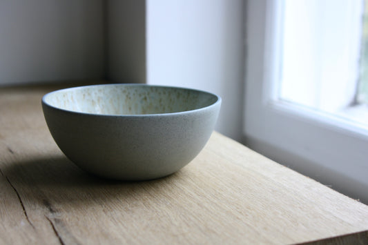 Breakfast bowl, Stone Blue w/ Crystal Glaze