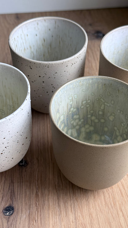 Coffee Cup, Dots w/ crystal glaze (200 ml)