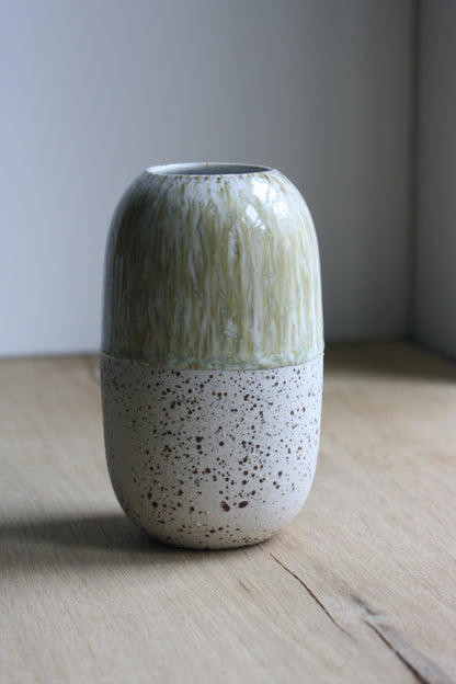 Vase, Large Wide, Dots & Dip