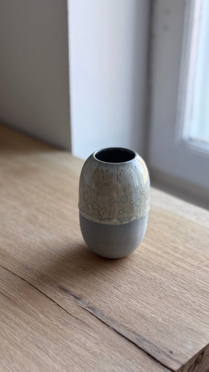 Vase Small, Stone blue & Dip