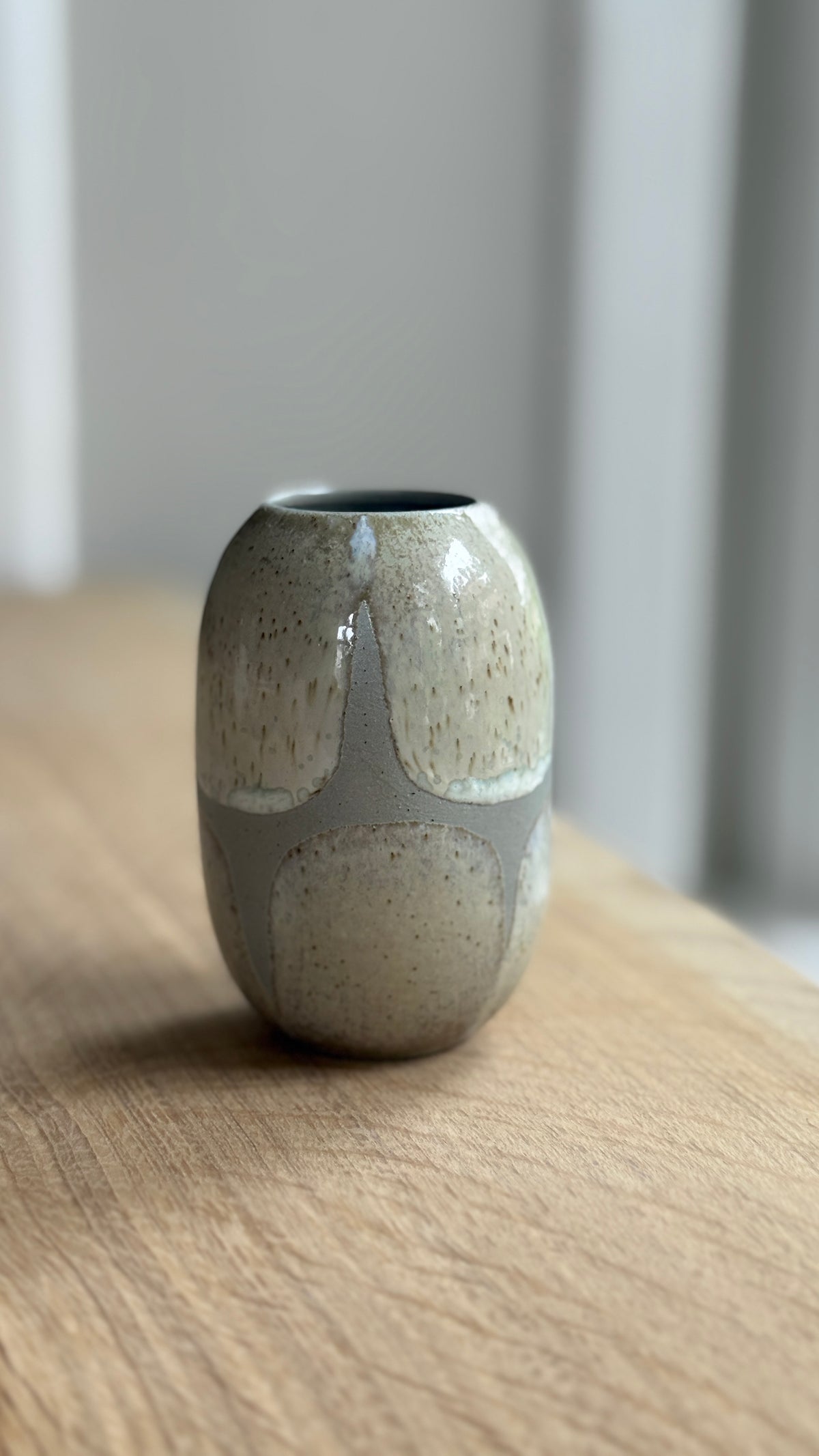 Vase Small, Stone Green / Brush