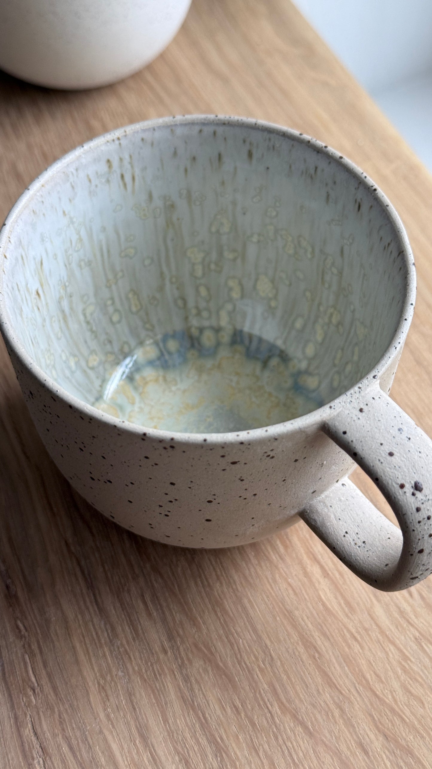 Mug with handle, Sand & Dots w/Crystal glaze (250 ml)