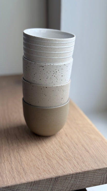 Cortado Cup, Dark Brown w/ crystal glaze (130 ml)