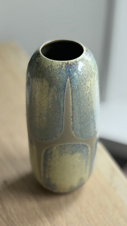 Vase, Large Tall, Brown / Brush