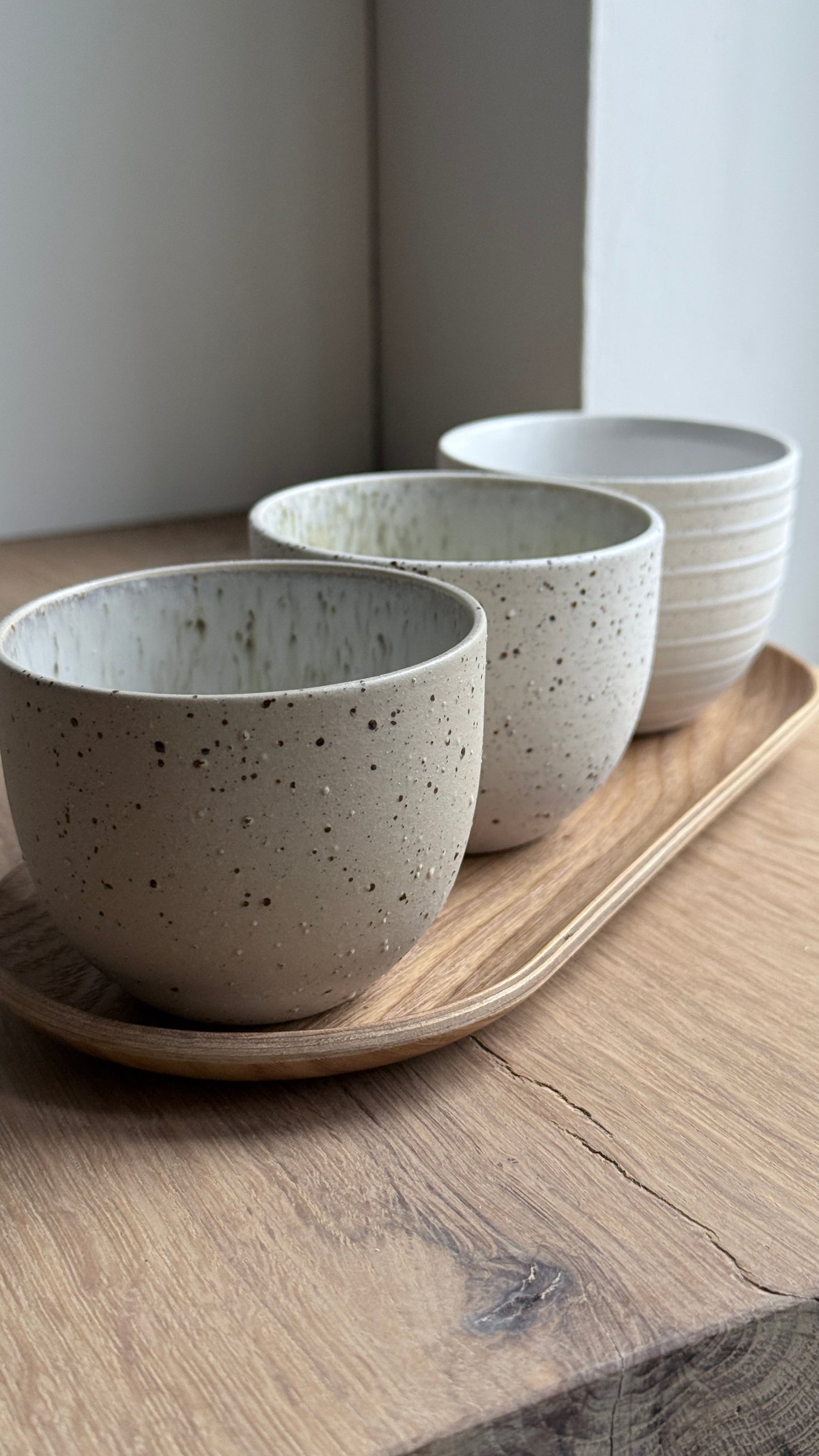 Cortado Cup, Sand & Dots w/ crystal glaze (130 ml)