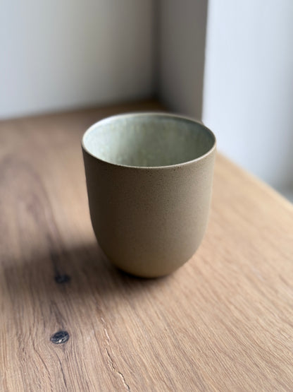 Coffee Cup, Dark Brown w/ crystal glaze (200 ml)