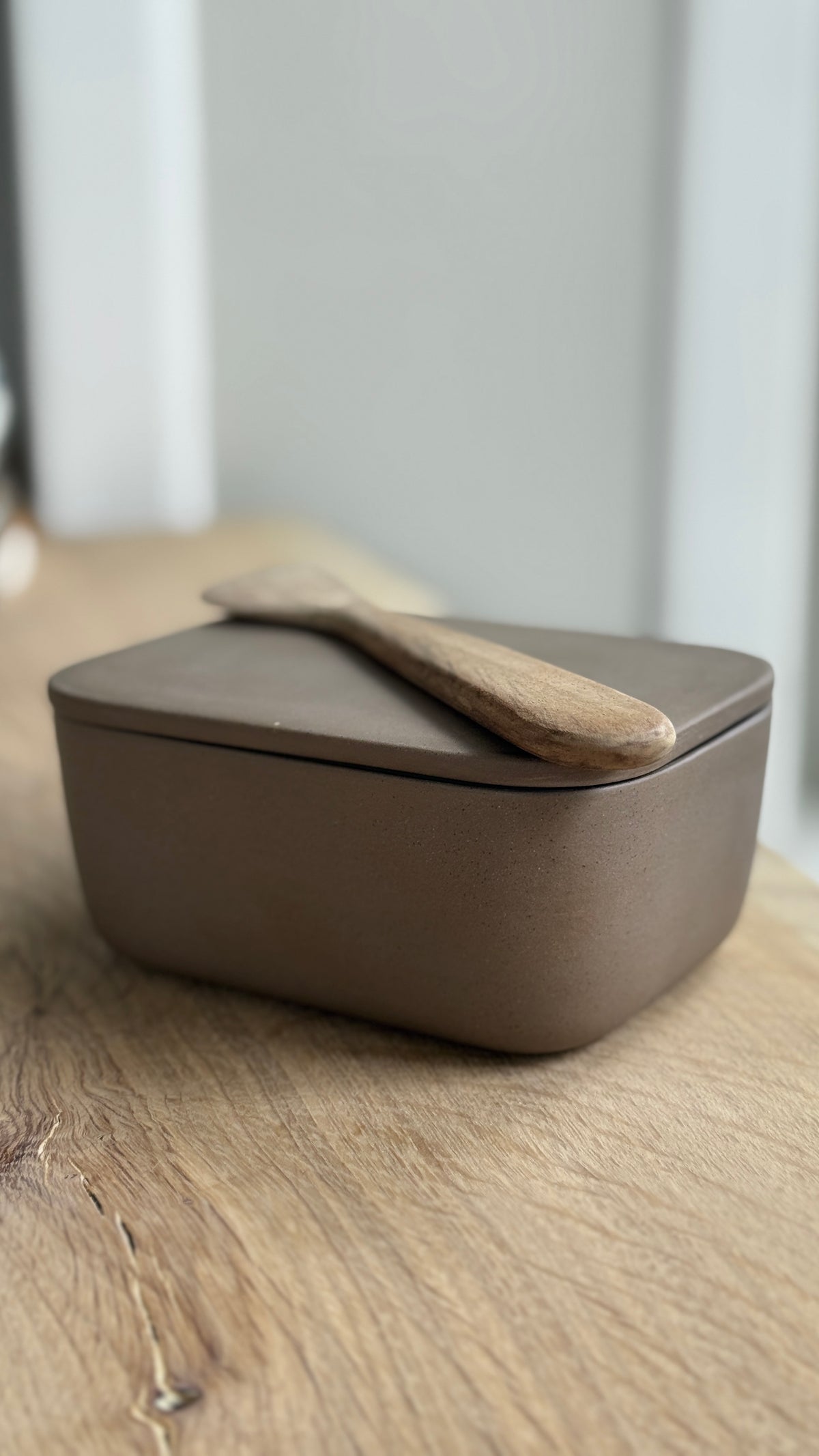 Butter Dish, Earth Brown
